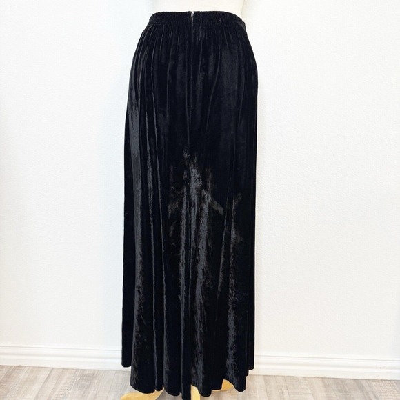 Double D Ranch Women Skirt Size Small Black Maxi Elastic Western Cowgirl Rodeo - Picture 2 of 11